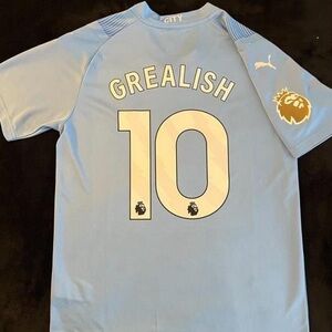 Grealish #10 Man City Small Large jersey home night blue Manchester
